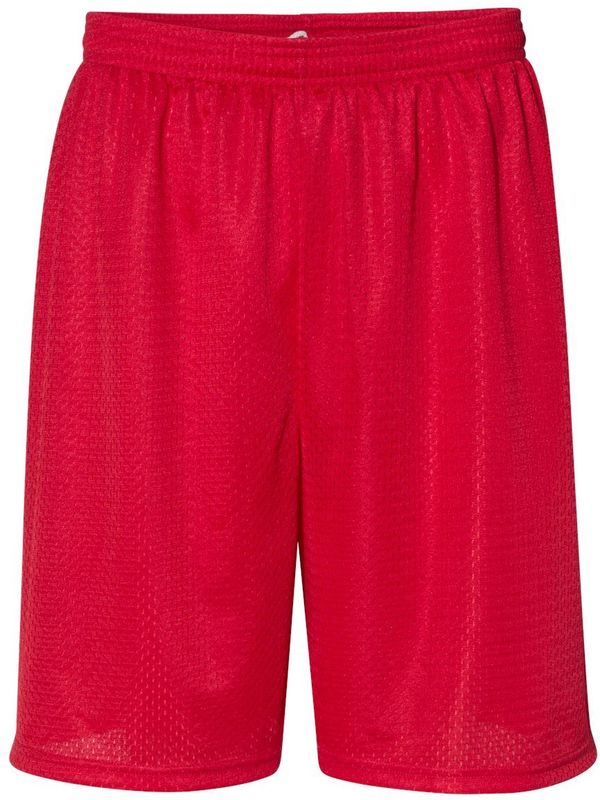 Am image of a Custom C2 Sport Mesh 7in Shorts in Red!
