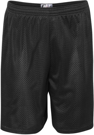 Am image of a Custom C2 Sport Mesh 9in Shorts in Black!