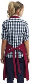 Am image of a Custom Calibre Heavy Cotton Canvas Pocket Apron in Burgundy!