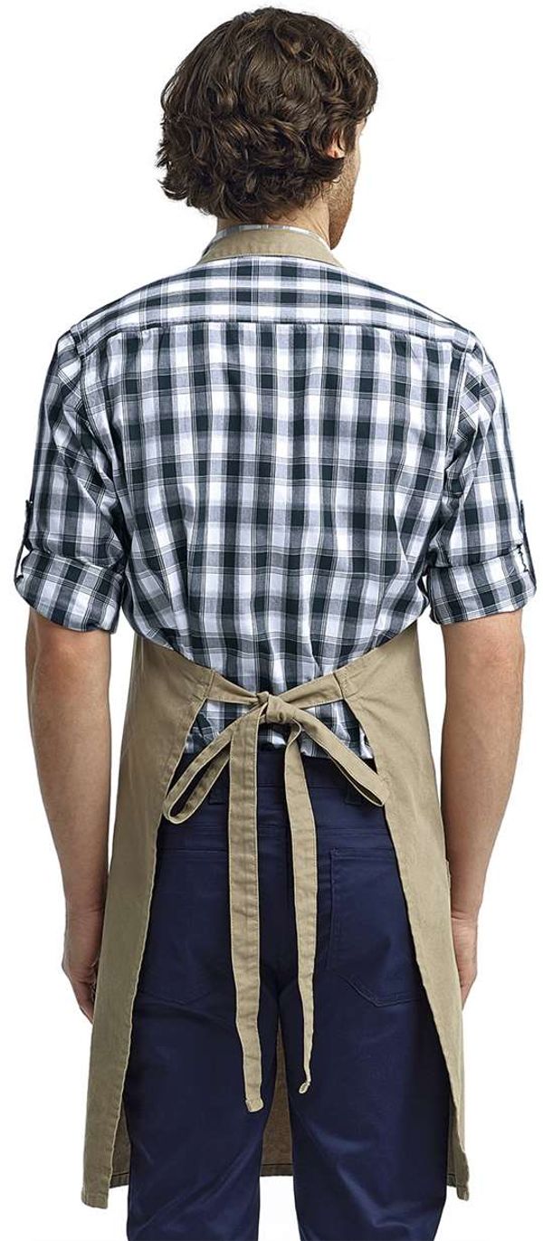 An image of a Custom Calibre Heavy Cotton Canvas Pocket Apron in Khaki!