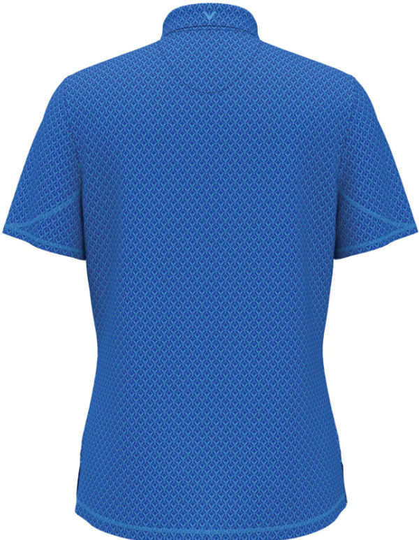 An image of a Custom Callaway All Over Stitched Chev Ladies Polo in Lapis Blue!