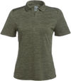 An image of a Custom CALLAWAY BROKEN STRIPE TEXTURE LADIES' POLO. in Hedge Green!