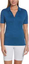 An image of a Custom CALLAWAY BROKEN STRIPE TEXTURE LADIES' POLO.!