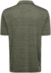 Am image of a Custom Callaway Broken Stripe Texture Polo in Hedge Green!