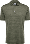 Am image of a Custom Callaway Broken Stripe Texture Polo in Hedge Green!