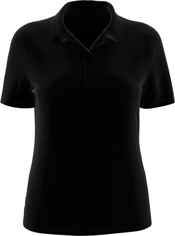 An image of a Custom Callaway Eco Horizontal Textured Ladies Polo in Black!