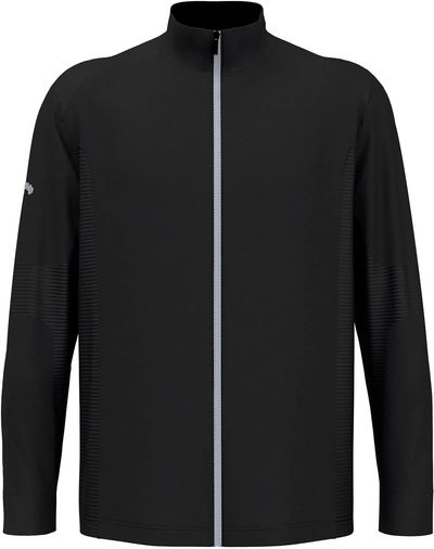 Am image of a Custom Callaway Full Zip Ottoman Jacket in Black!