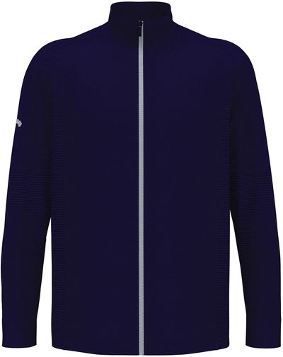 Am image of a Custom Callaway Full Zip Ottoman Jacket in Peacoat Navy!