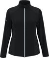 An image of a Custom Callaway Full Zip Ottoman Ladies Jacket in Black!