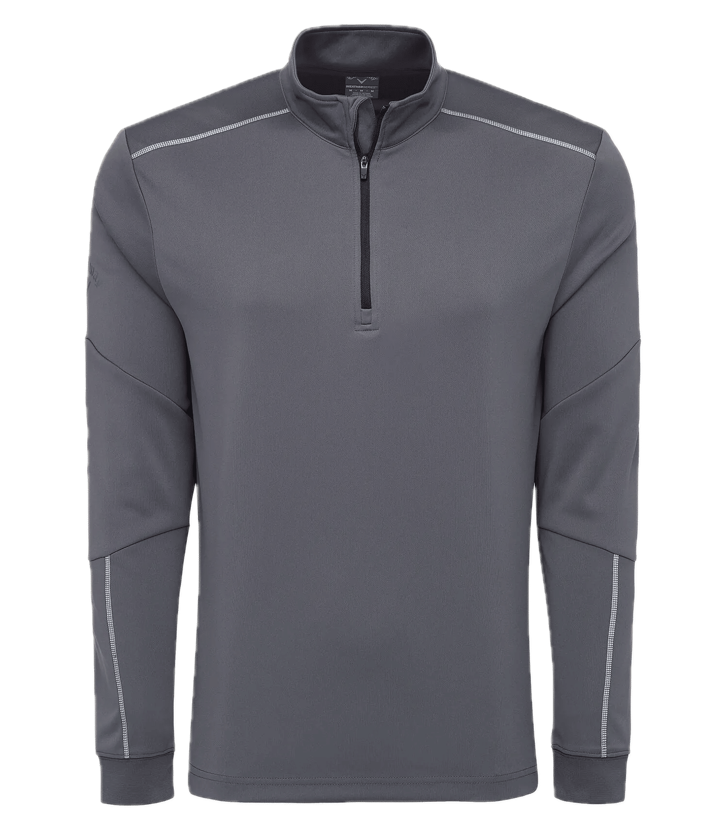 Callaway Quarter Zip Water Repellent Pullover in Iron Gate
