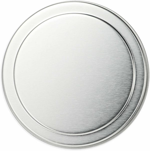 Am image of a Custom Calm Meadow 2.7oz Mini Tin Candle in Silver!