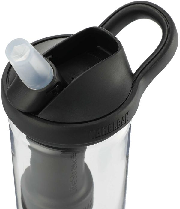 An image of a Custom CamelBak Eddy 20oz with Tritan Renew LifeStraw!