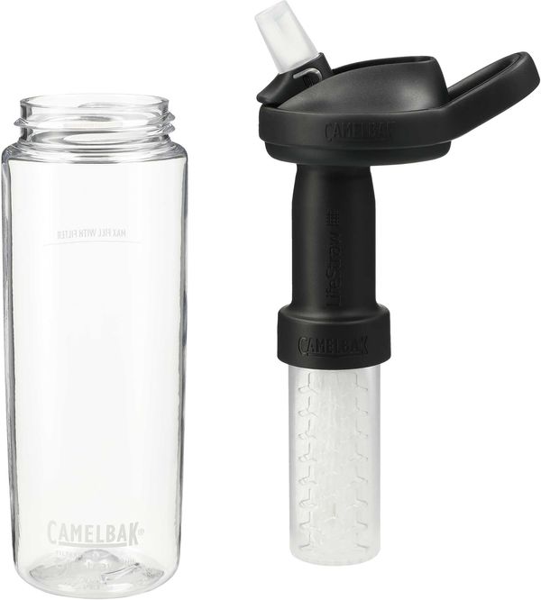 An image of a Custom CamelBak Eddy 20oz with Tritan Renew LifeStraw!