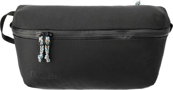 Am image of a Custom CamelBak RPET Pivot Belt Sling in Black!