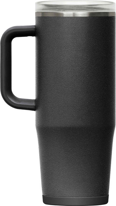 Am image of a Custom CamelBak Thrive Leak Proof Mug 32oz in Black!