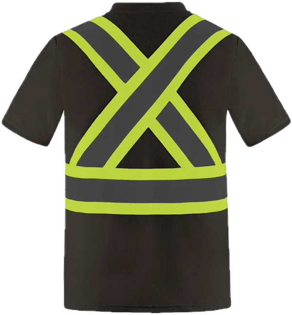 Am image of a Custom Canada Sportswear Primeguard Hi Vis Shirt in Black!