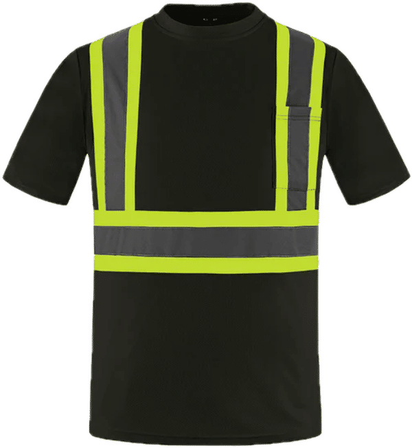 Am image of a Custom Canada Sportswear Primeguard Hi Vis Shirt in Black!