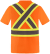 Am image of a Custom Canada Sportswear Primeguard Hi Vis Shirt in Hi Vis Orange!