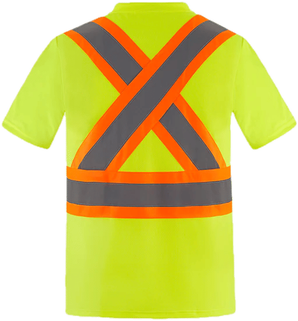 Am image of a Custom Canada Sportswear Primeguard Hi Vis Shirt in Hi Vis Yellow!