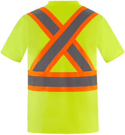 Am image of a Custom Canada Sportswear Primeguard Hi Vis Shirt in Hi Vis Yellow!