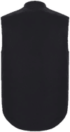 Am image of a Custom Canada Sportswear Ram Adult Cotton Canvas Vest with Sherpa Lining in Black!