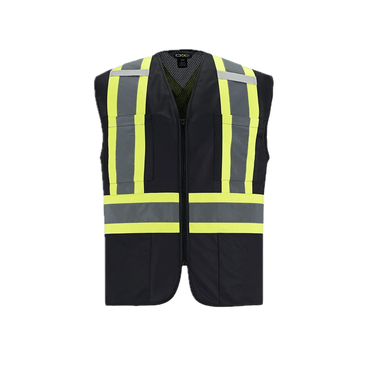 Canada Sportswear Scout Hi Vis Zipper front Vest in Black