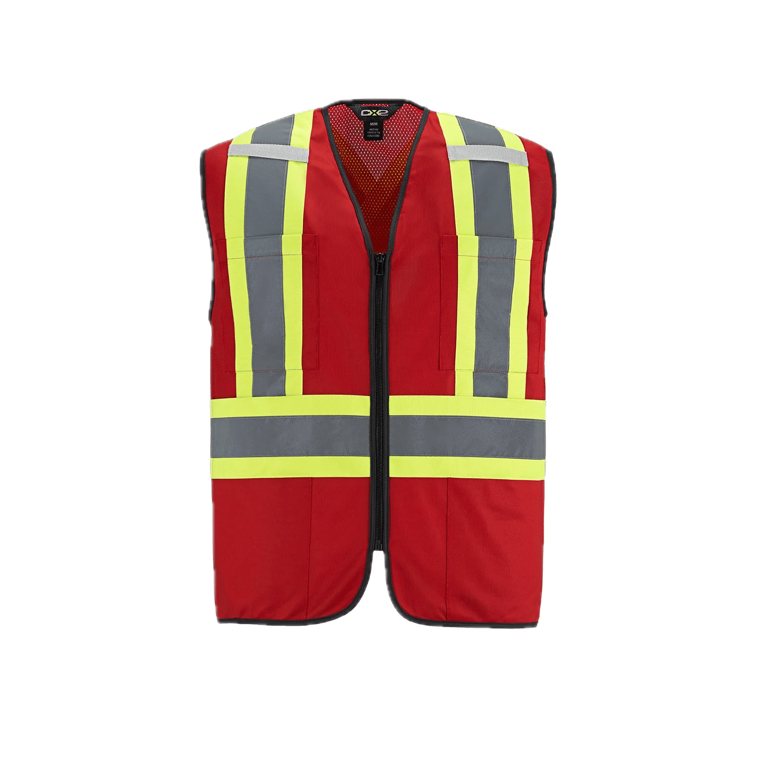 Canada Sportswear Scout Hi Vis Zipper front Vest in Red