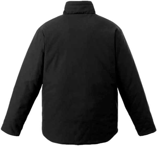 An image of a Custom Canada Sportswear Zircon Cotton Canvas Reversible to Polyester Hi Vis Insulated Jacket Vendor in Black/Hi Vis Yellow!