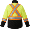 An image of a Custom Canada Sportswear Zircon Cotton Canvas Reversible to Polyester Hi Vis Insulated Jacket Vendor!
