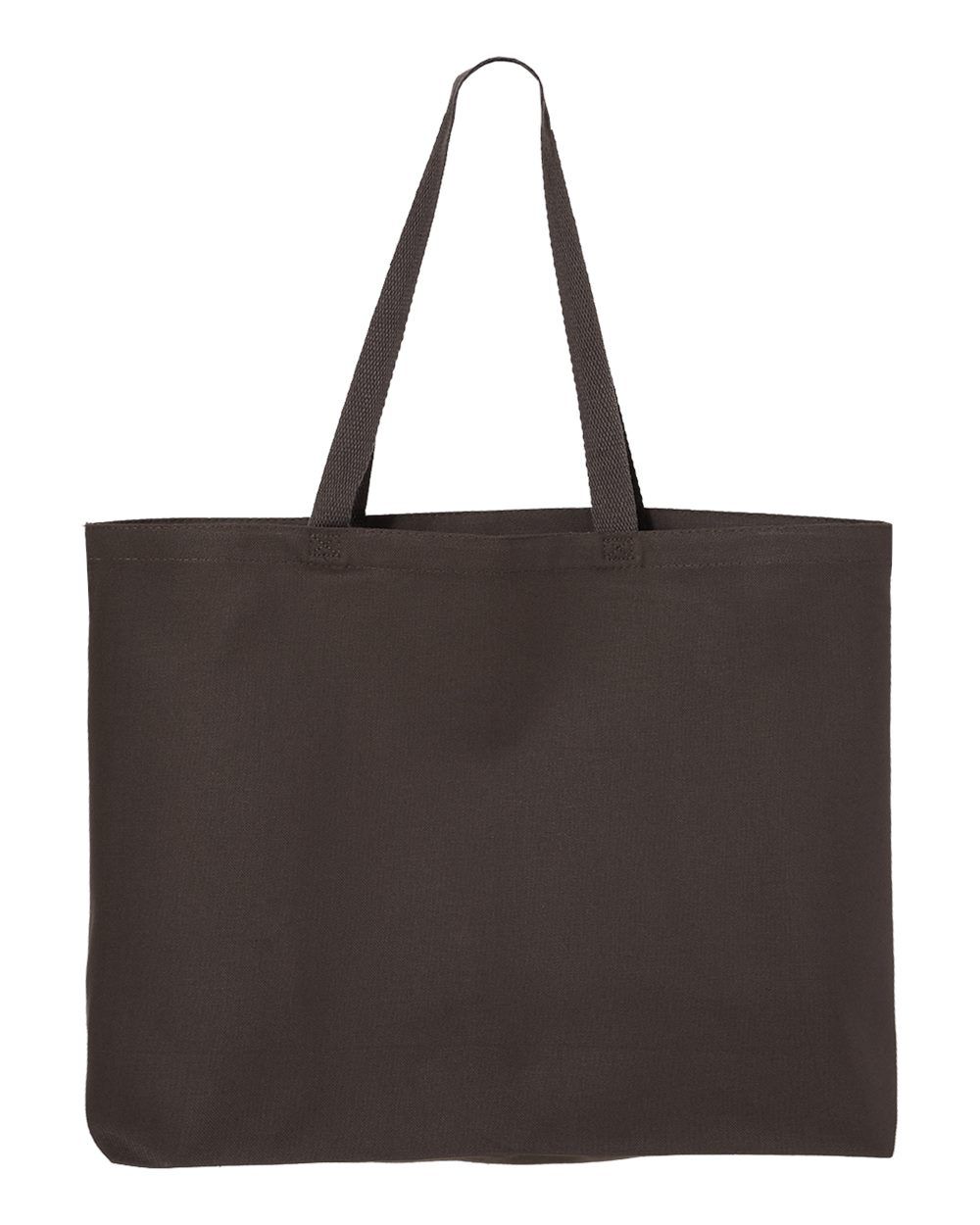 Canvas Thick Gusseted Jumbo Tote in Charcoal