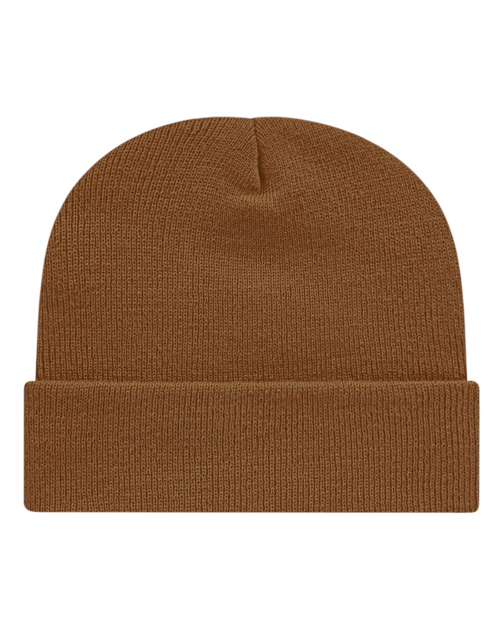Cap America USA Made 12 Inch Cuffed Beanie in Cider