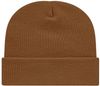 Am image of a Custom Cap America USA Made 12 Inch Cuffed Beanie in Cider!