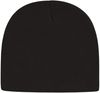 Am image of a Custom Cap America USA Made Beanie in Black!