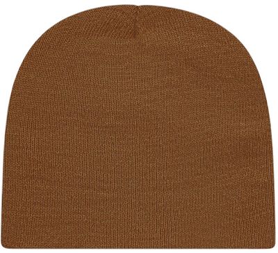 Am image of a Custom Cap America USA Made Beanie in Cider!