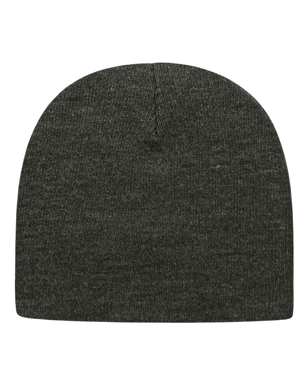 Cap America USA Made Beanie in Dark Heather Grey