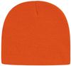 Am image of a Custom Cap America USA Made Beanie in Deep Orange!