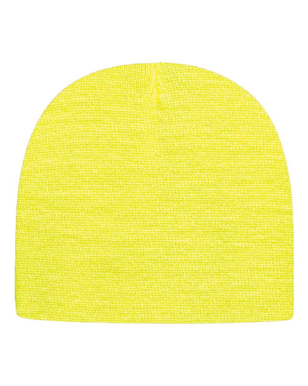 Cap America USA Made Beanie in Neon Yellow
