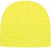 Am image of a Custom Cap America USA Made Beanie in Neon Yellow!