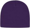 Am image of a Custom Cap America USA Made Beanie in Purple!