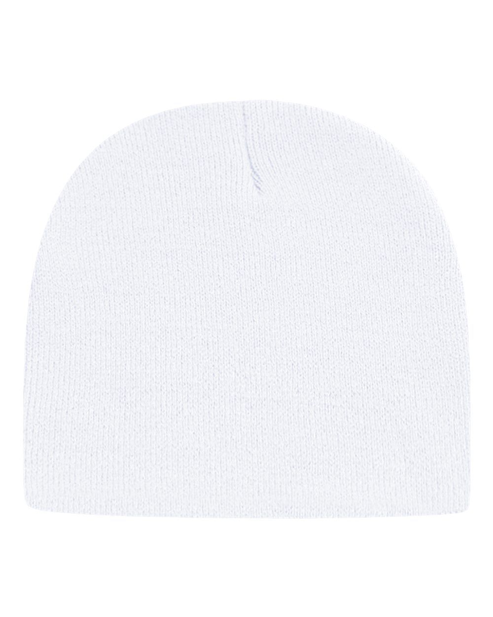 Cap America USA Made Beanie in White