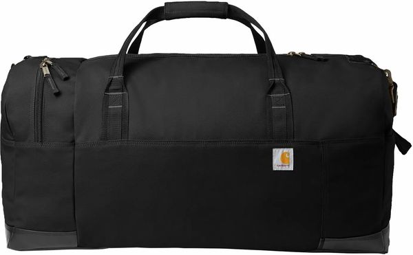 An image of a Custom Carhartt 120L Foundry Series Duffel in Black!