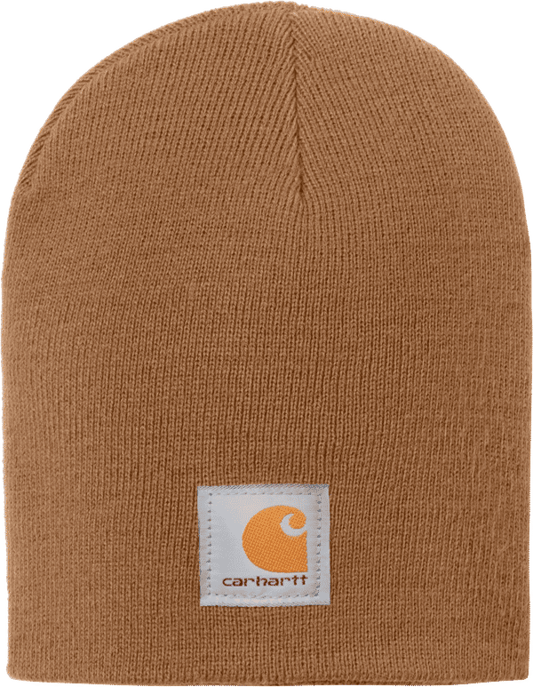 An image of a Custom Carhartt Acrylic Knit Hat in Carhartt Brown!