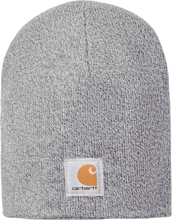 An image of a Custom Carhartt Acrylic Knit Hat in Heather Grey!