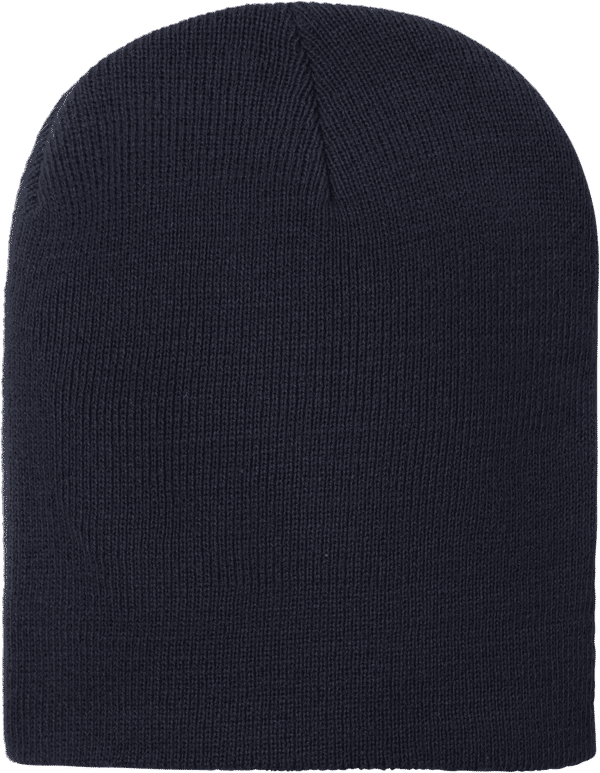 An image of a Custom Carhartt Acrylic Knit Hat in Navy!