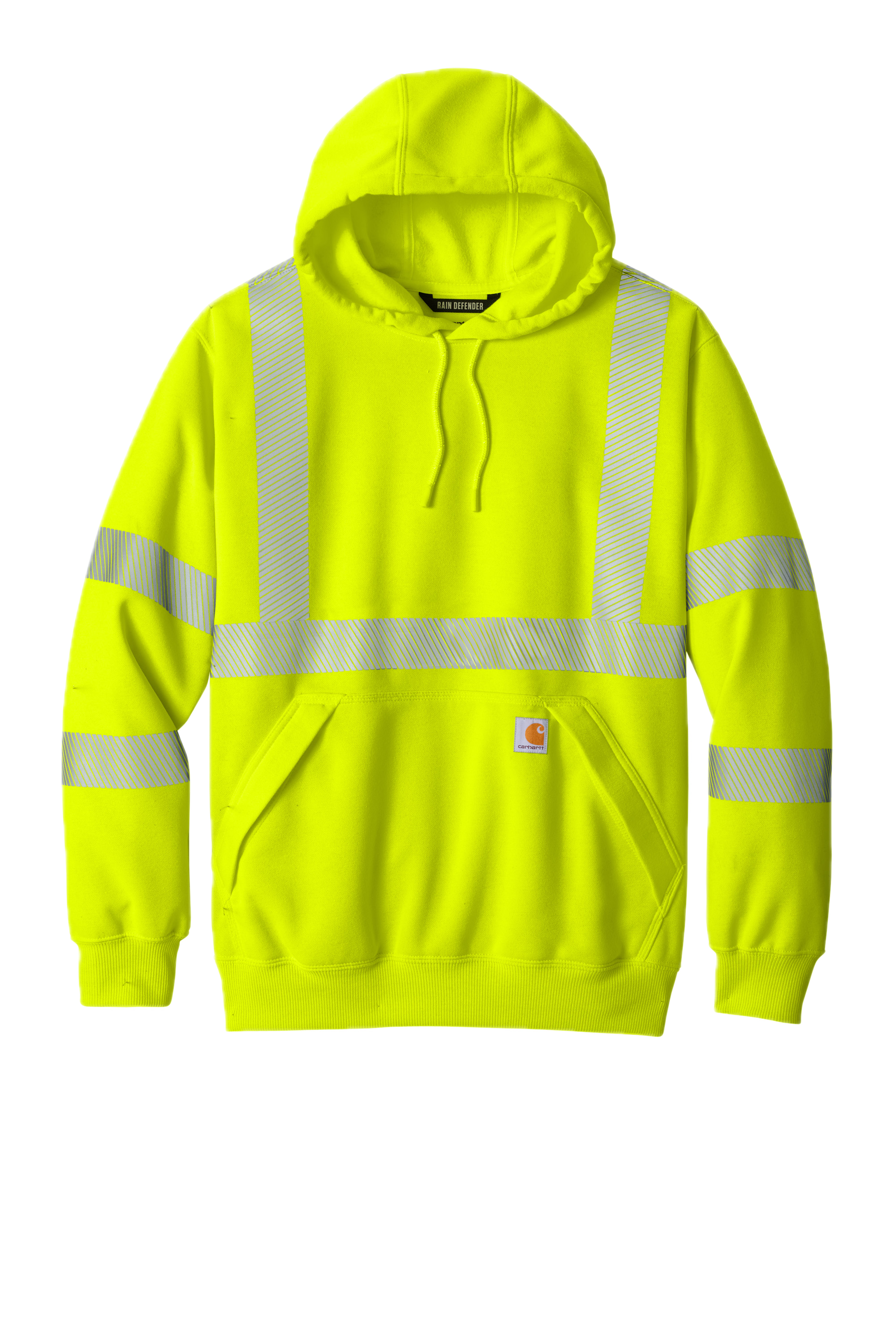 Carhartt ANSI 107 Class 3 Hooded Sweatshirt in Brite Lime