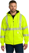 An image of a Custom Carhartt ANSI 107 Class 3 Lined Full Zip Sweatshirt!