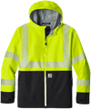 Am image of a Custom Carhartt ANSI 107 Class 3 Storm Defender Jacket in Brite Lim!