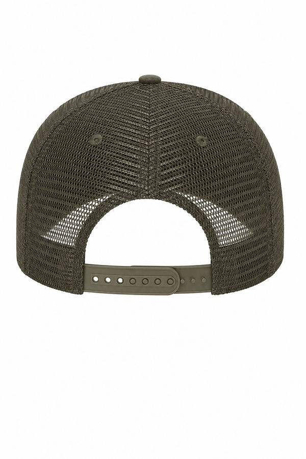 An image of a Custom Carhartt Canvas Mesh Back Cap in Moss!