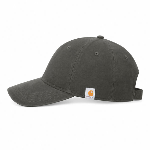 An image of a Custom Carhartt Cotton Canvas Cap in Gravel!