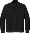 An image of a Custom Carhartt FLD & RSCU One Half Zip Mid Layer in Black!